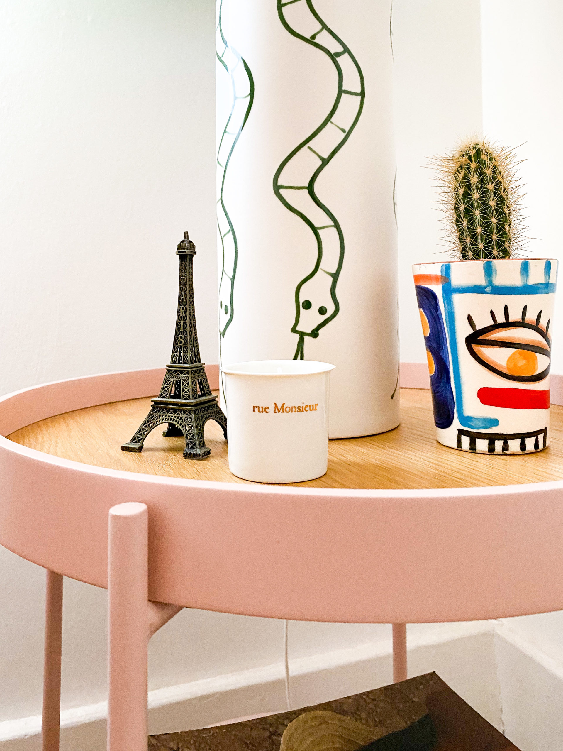 rented home with small pink details